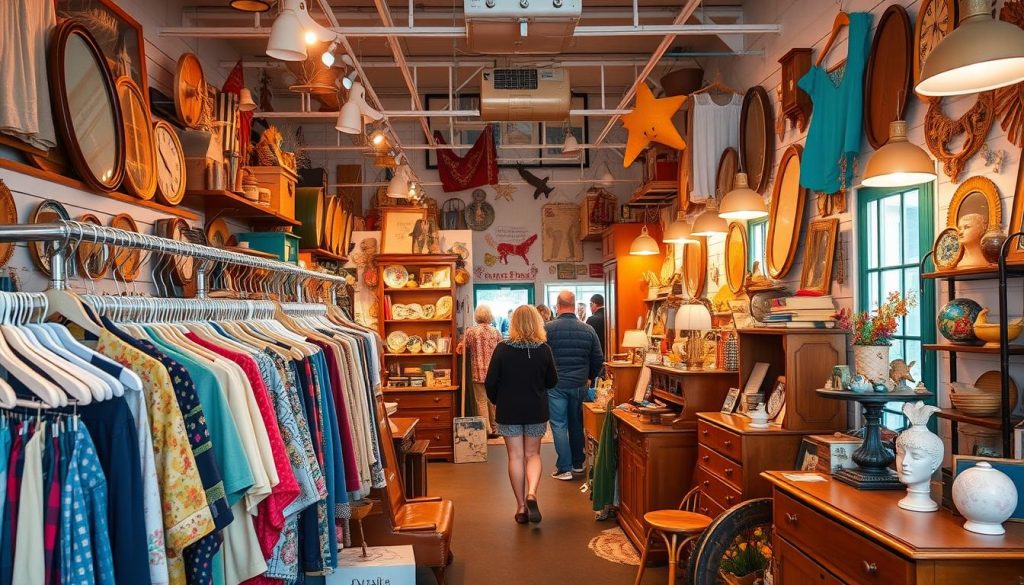 Second-hand shopping for a thrifty lifestyle